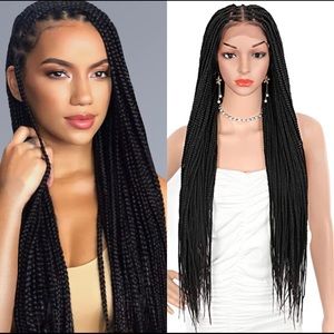 Unknotted Box Braided Lace Front Wig